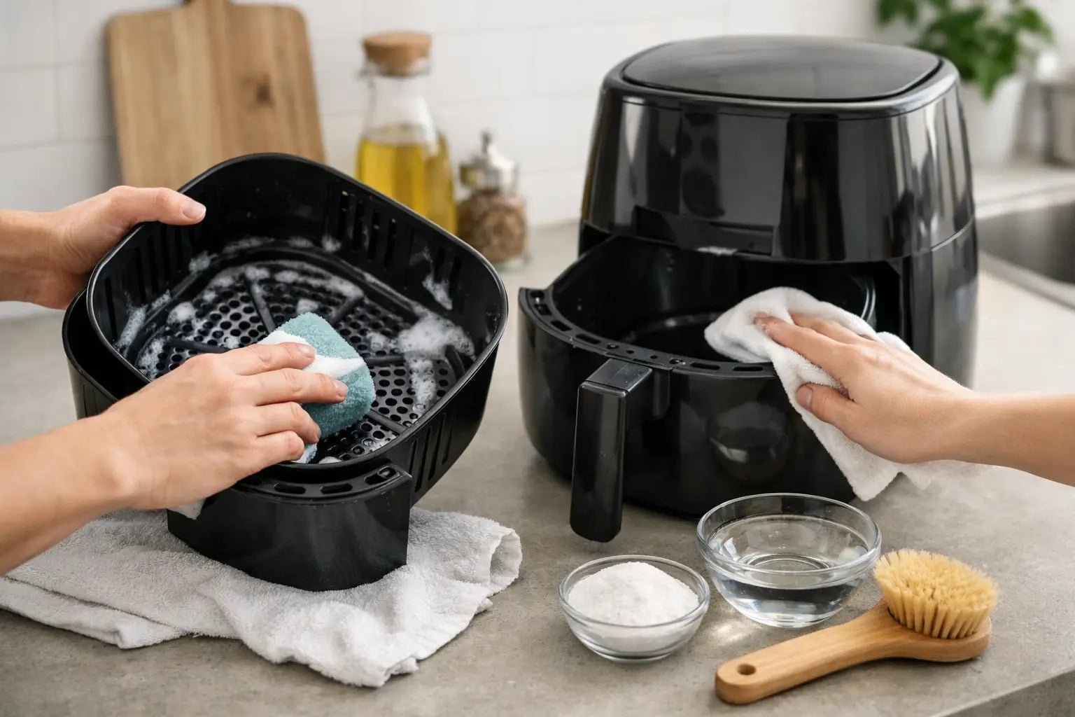 Airfryer schoonmaken: snel zonder aangekoekt vet - Seprio