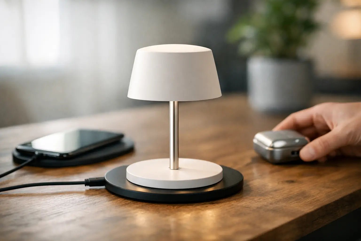 Draadloze tafellamp opladen uitgelegd - Seprio