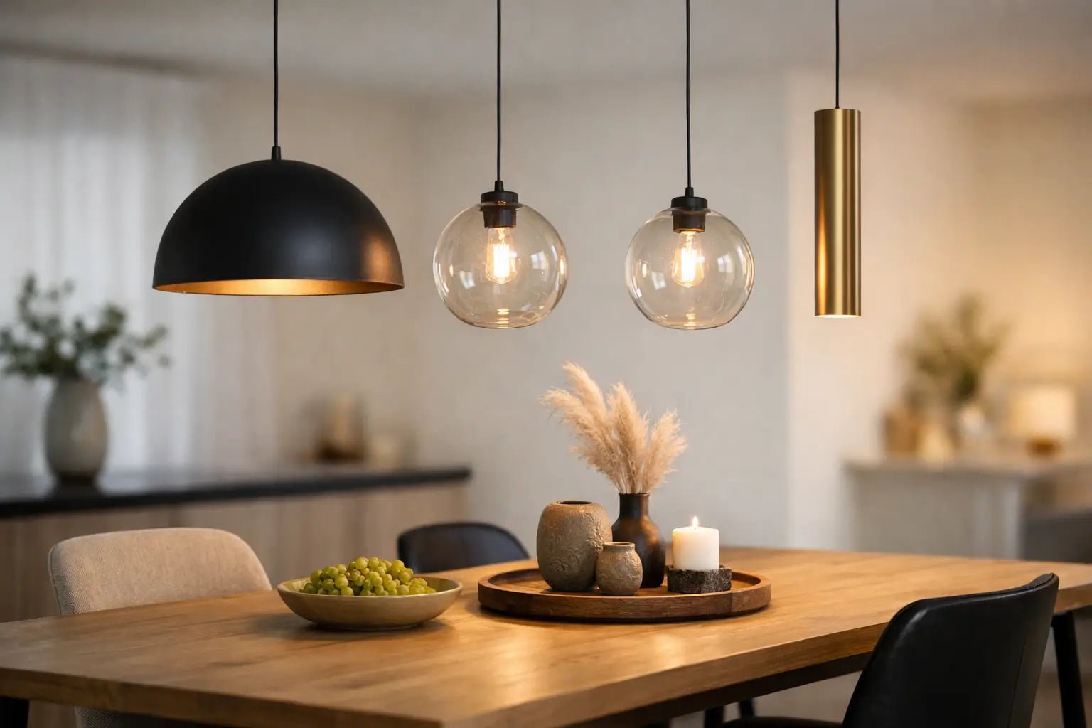 Hanglamp boven eettafel: welke maat? - Seprio