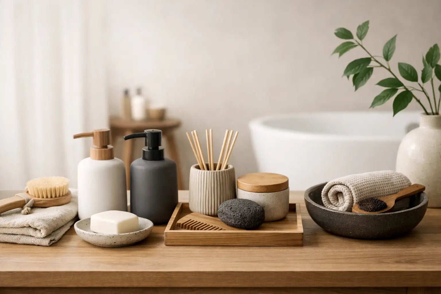 Japandi badkamer accessoires kiezen - Seprio