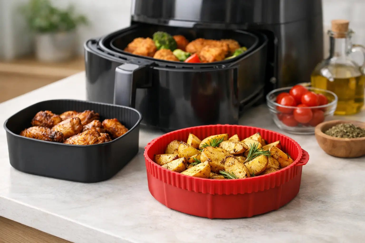 Review siliconen airfryer bakvorm: slim of niet? - Seprio