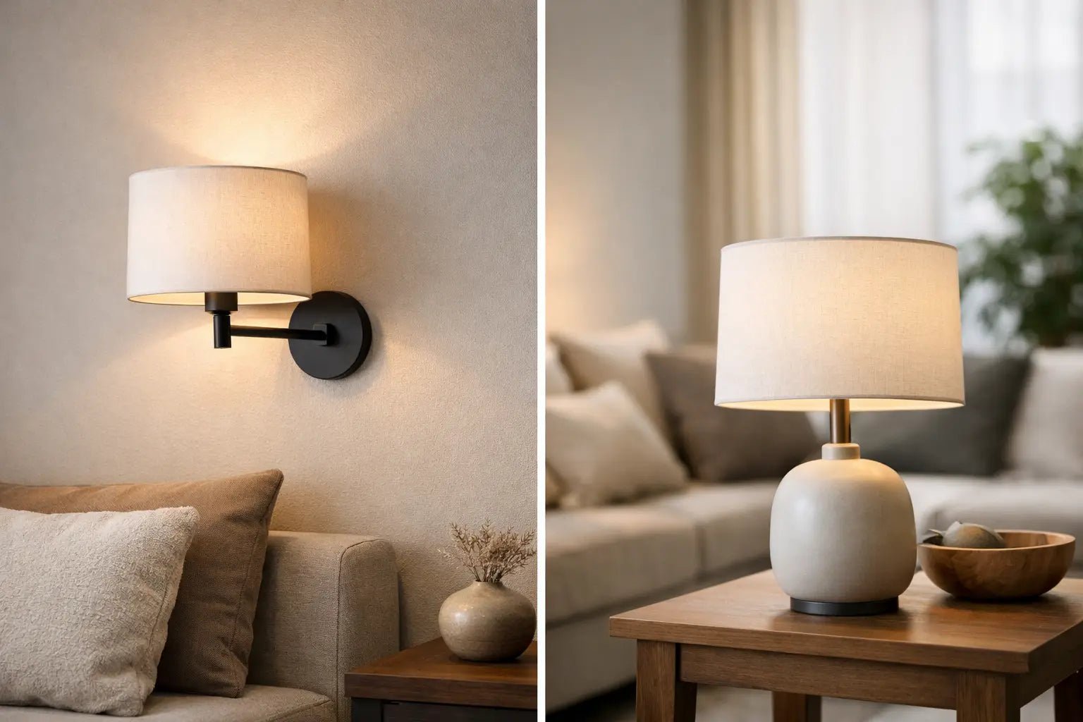 Wandlamp of tafellamp woonkamer kiezen? - Seprio