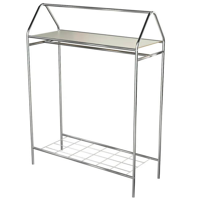 KAIA Design Kledingrek Home - Metaal - 143x40x104 CM - Zilver