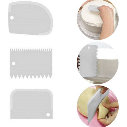 Ruhhy Taartplateau Draaibaar Ø 28 cm - Met 3 Taart Schrapers - Draaiplateau Taart – Draaibaar Taartschijf Set – Draaitafel