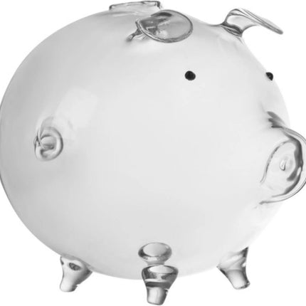 Sparschwein aus Glas – Erwachsene und Kinder – Groß – Sparschwein-Spardose – Glas