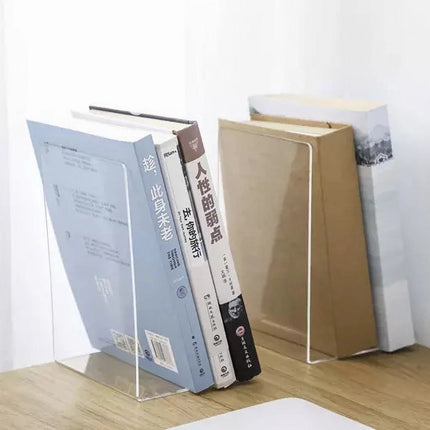 Ruhhy Set van Doorzichtige Boekensteunen - Plexiglas - Transparant - 18,5 x 12 x 12 cm - Boekenstandaard - Boekensteun - Boekenhouder - Book Holder