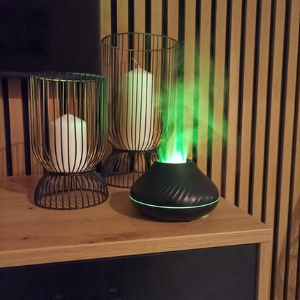 Ruhhy - Aroma Diffuser - Incl. 3 Oliën - 130 ml - Zwart
