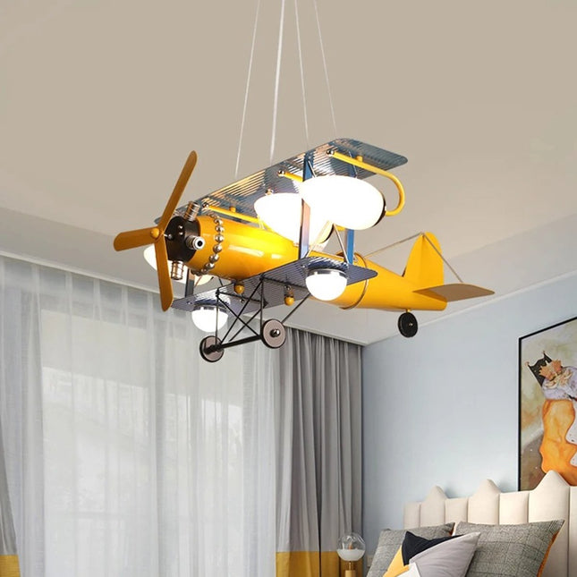 Plafondlamp Vliegtuig - Kinderkamer - LED - Vliegtuig Lamp