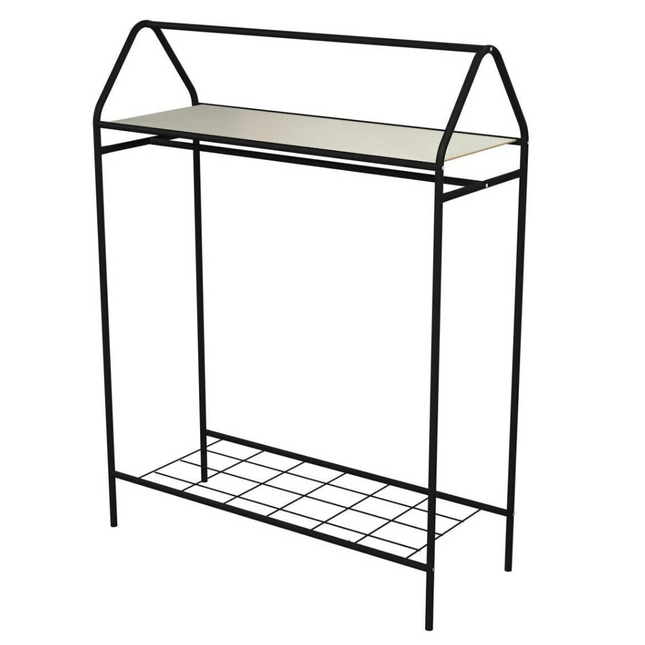 KAIA Design Kledingrek Home - Metaal - 143x40x104 CM - Zwart