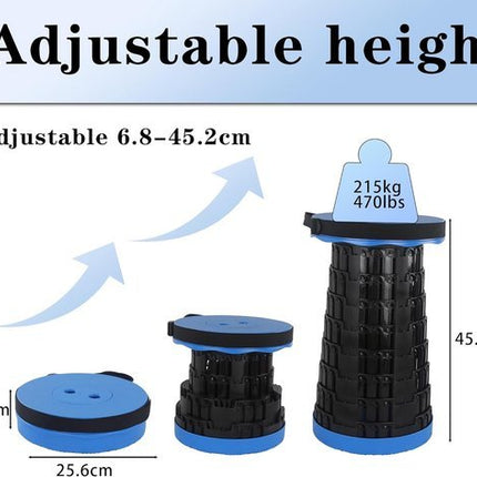 2x Telescopische Krukken Opvouwbaar - Draagbaar & Inklapbaar voor Camping, Tuin & Outdoor - Max. 210 kg - Seprio