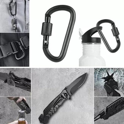 32 - in - 1 Survival Noodpakket - Multifunctionele Outdoor Survivalset - Inclusief Kompas Zakmes Paracord Fluit Zaklamp en Meer - Compacte Nood en Survival Kit - Voor Camping Trektochten en Noodsituaties - Seprio