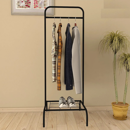 KAIA Design Kledingrek Single Small - 132x47x46 CM - Zwart