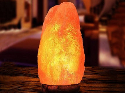 Zoutlamp - Himalayazout - 100% Natuurlijk - 3-5 kg - Incl. Snoer met Dimmer - Incl. 15W Gloeilampje