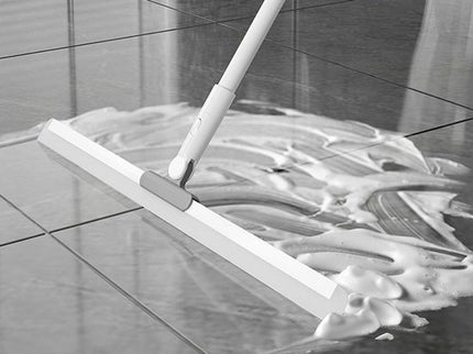 Douchewisser Lang - Afdraaibare Wisser - Vloertrekker - Raamwisser - Trekker Douche - Badkamer Accessoires - Uitschuifbaar 74cm tot 122cm - Wit