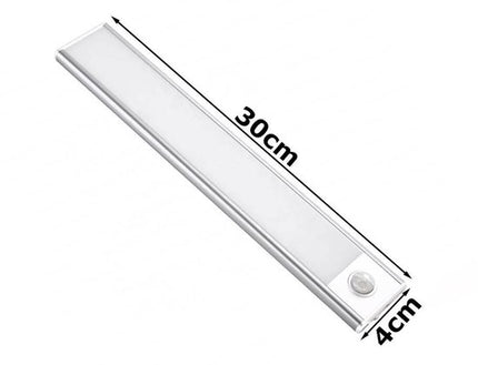 Draadloze Ledlamp met Bewegingssensor - Wandlamp - Wandlamp Binnen - Oplaadbare Muurlamp - Warm Wit Licht - Werkt op Batterijen - 19 cm Breed