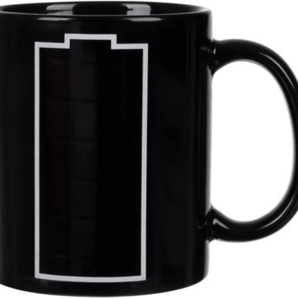 Ruhhy – Zauberbecher 330 ml – Thermosensibler Batteriebecher – Einzigartiges Keramikdesign