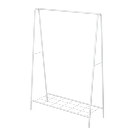 KAIA Design Kleiderständer Oval - Metall - 150x40x104 CM - Weiß