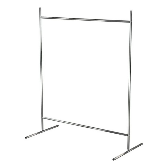 KAIA Design Kledingrek Square - 127x104x50 CM - Zilver