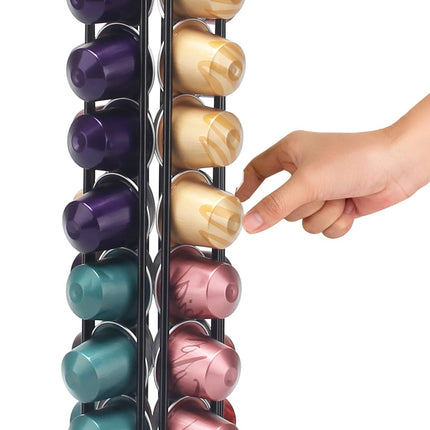 Nespresso Capsulehouder - 360° draaibaar - 40 Cups - Cuphouder - Koffiecups Houder - Zwart
