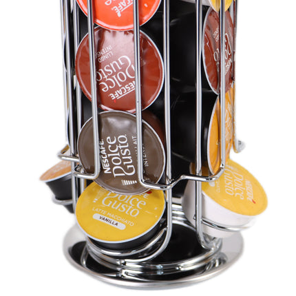 Dolce Gusto Capsulehouder - 360° draaibaar - 32 Cups - Cuphouder - Koffiecups Houder - Zilver