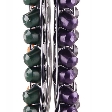 Nespresso Capsulehouder - 360° draaibaar - 40 Cups - Cuphouder - Koffiecups Houder - Zilver