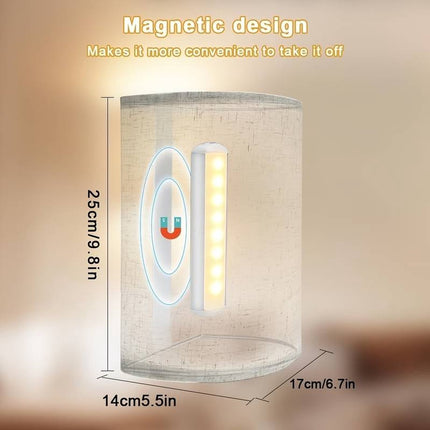 Oplaadbare Wandlamp - Beige - Binnen - Draadloze LED Lamp - 2700K Warm Licht - Met Accu - Inclusief USB-Kabel
