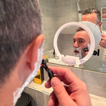 Douchespiegel - Anti-Condens Spiegel - Met Zuignap - Fogless Scheerspiegel - Kunststof Spiegel voor Badkamer