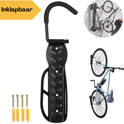 Fiets Ophangsysteem - Fietshaak met Haak - Inclusief Montagemateriaal - Wandmontage
