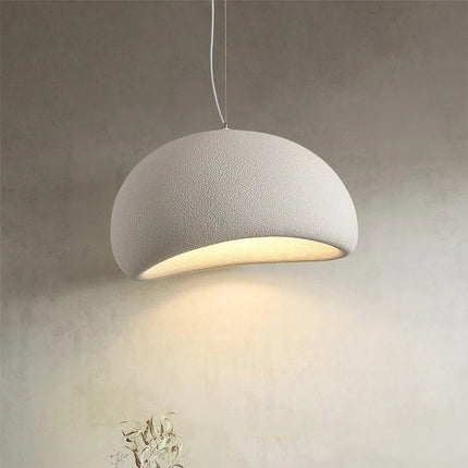 Kadirelli - Hanglamp – Plafonniere Plafondlamp – Wabi Sabi – Japandi Hang Lamp – 40 CM – Wit – Slaapkamer Lamp – Hanglamp Eetkamer
