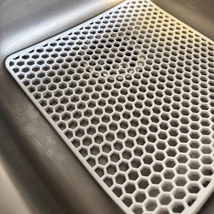 MONOO Gootsteenmat - Hexagon Patroon - Siliconen - BPA-Vrij - Extra Dik