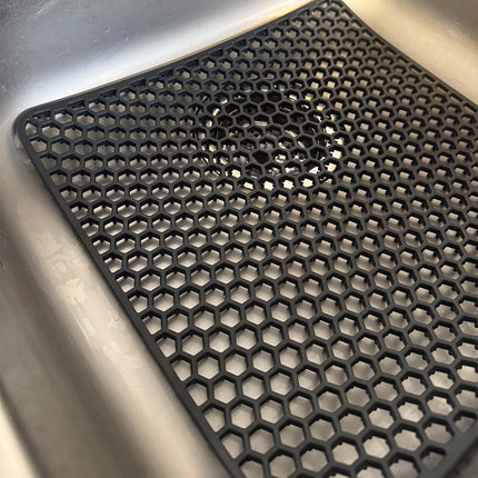 MONOO Gootsteenmat - Hexagon Patroon - Siliconen - BPA-Vrij - Extra Dik