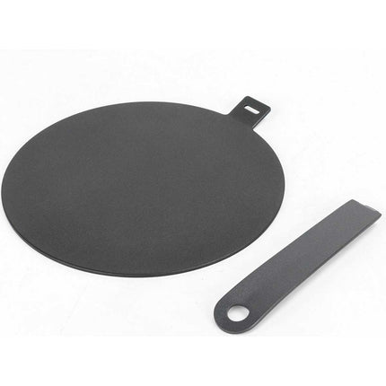 Inductie Adapterplaat RVS 24 CM - Inductie Adapter Inductieplaat - Afneembaar Handvat