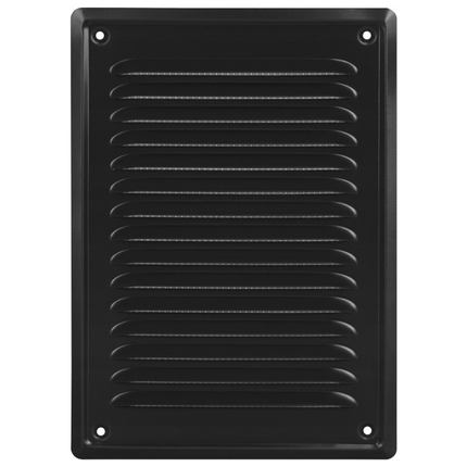 Rechthoekig ventilatierooster - Schoepenontwerp - Inclusief gaas