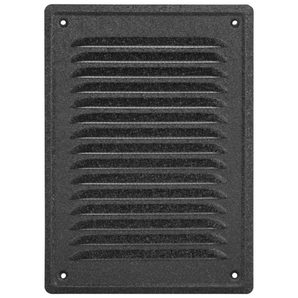 Rechthoekig ventilatierooster - Schoepenontwerp - Inclusief gaas