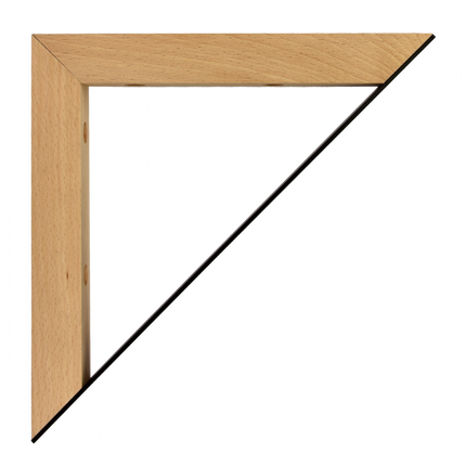 Maclean Plankdrager Driehoek - 2 stuks - 201 x 201mm - Hout / Metaal - Zwart - Plankdragers - TEKZEN