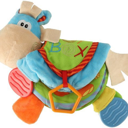 Activity Rattle Ezel - Rammelaar - Sensorisch Boekje - Baby - Multi Bijtringen - Seprio
