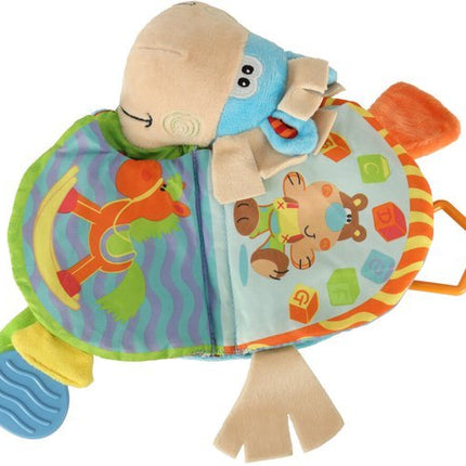 Activity Rattle Ezel - Rammelaar - Sensorisch Boekje - Baby - Multi Bijtringen - Seprio