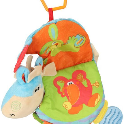 Activity Rattle Ezel - Rammelaar - Sensorisch Boekje - Baby - Multi Bijtringen - Seprio