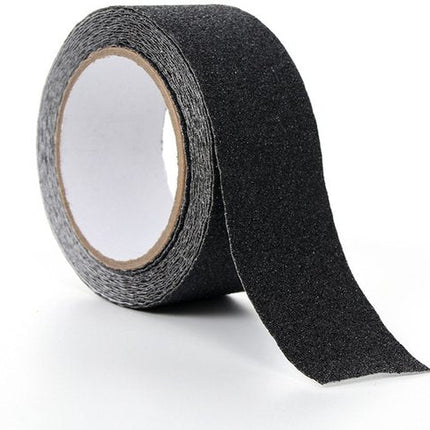 Anti Sliptape - Klustape - PVC - Antislip Trap Strip - Zelfklevende Tape - Waarschuwingsband - Waterproof - Super Plakkerig - Anti - slip - Antislip Lijm - Stickers - Waterbestendig - Voor Trap, Vloer, Drempel - Voor Binnen en Buiten - 5cm*5m - Zwart - Seprio