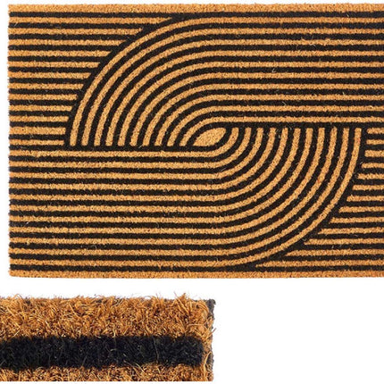 Arte Regal kokos deurmat met patroon – 60×40 cm - Seprio