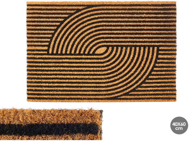 Arte Regal kokos deurmat met patroon – 60×40 cm - Seprio