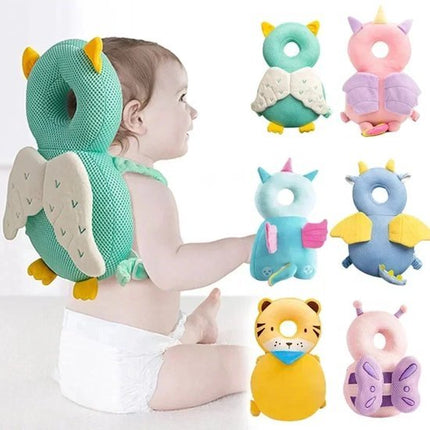 BabyHoofd Veiligheidskussen Serie - Hoofd - en Rugbeschermer voor Peuters - Schildpad - Groen - Met sluiting - Seprio
