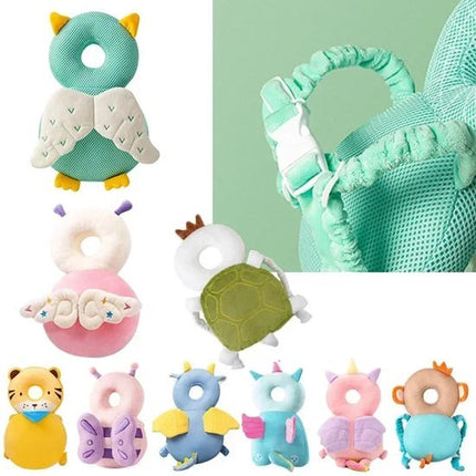 BabyHoofd Veiligheidskussen Serie - Hoofd - en Rugbeschermer voor Peuters - Schildpad - Groen - Met sluiting - Seprio