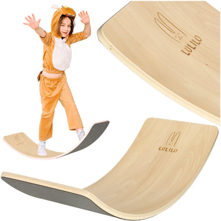 Balance Board Kinderen - Sensomotorisch Balansspeelgoed Jongen en Meisje - Houten Balansbord voor Peuter, Kleuter en Kind - Educatief Speelgoed Voor Motoriek - Vanaf 3 jaar - Seprio