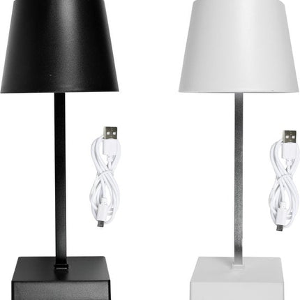 Benson Dimbare LED tafellamp - touch bediening - kleurenmix - 8,5 x 8,5 x 26 cm - Seprio
