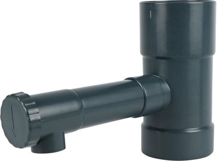 Benson Regenpijpaftapper 80 mm voor eenvoudige aansluiting op regenton en wateropvang - Seprio