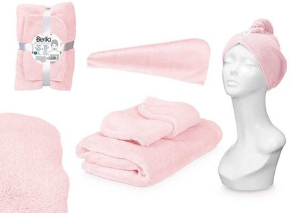 Berilo - Handdoeken Set - Haarhanddoek - Zacht & Absorberend - Haar en Lichaam - Hotelkwaliteit - Seprio