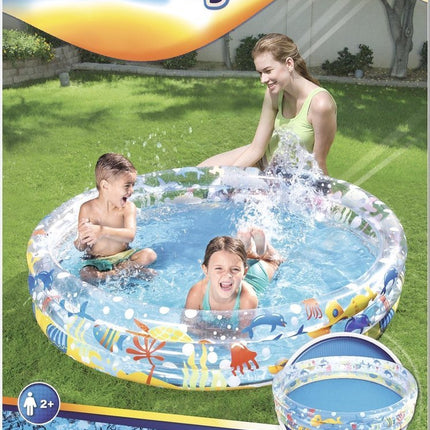 Bestway - Kinderzwembad Ocean Life 152 x 30 cm - Opblaasbaarzwembad - Seprio