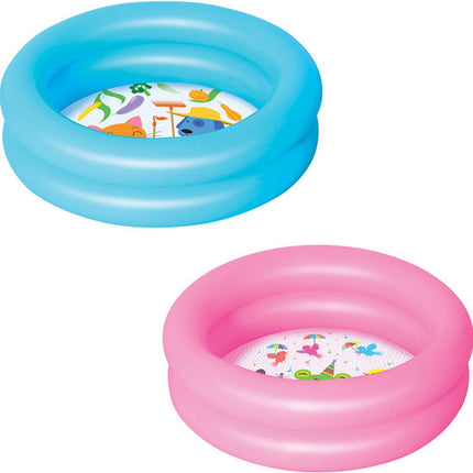 Bestway - Opblaasbaar Babyzwembad - PVC - Roze - 21 Liter - 61 cm diameter - Peuterzwembad - Seprio
