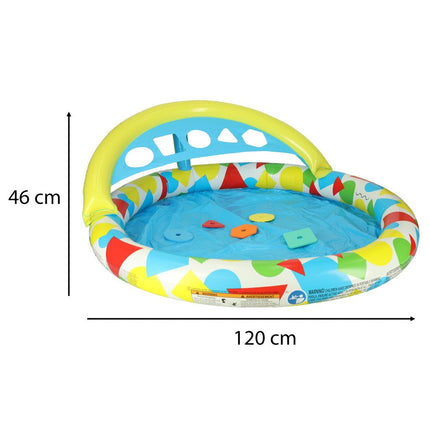 Bestway - Opblaasbaar Peuter Zwembad met Vormpjes Sorteerder - 120 cm Rond - Seprio